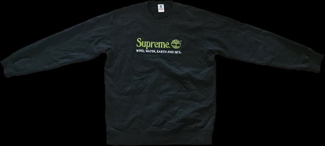 [XL] 슈프림 x 팀버랜드 크루넥 블랙 맨투맨 상품이미지4