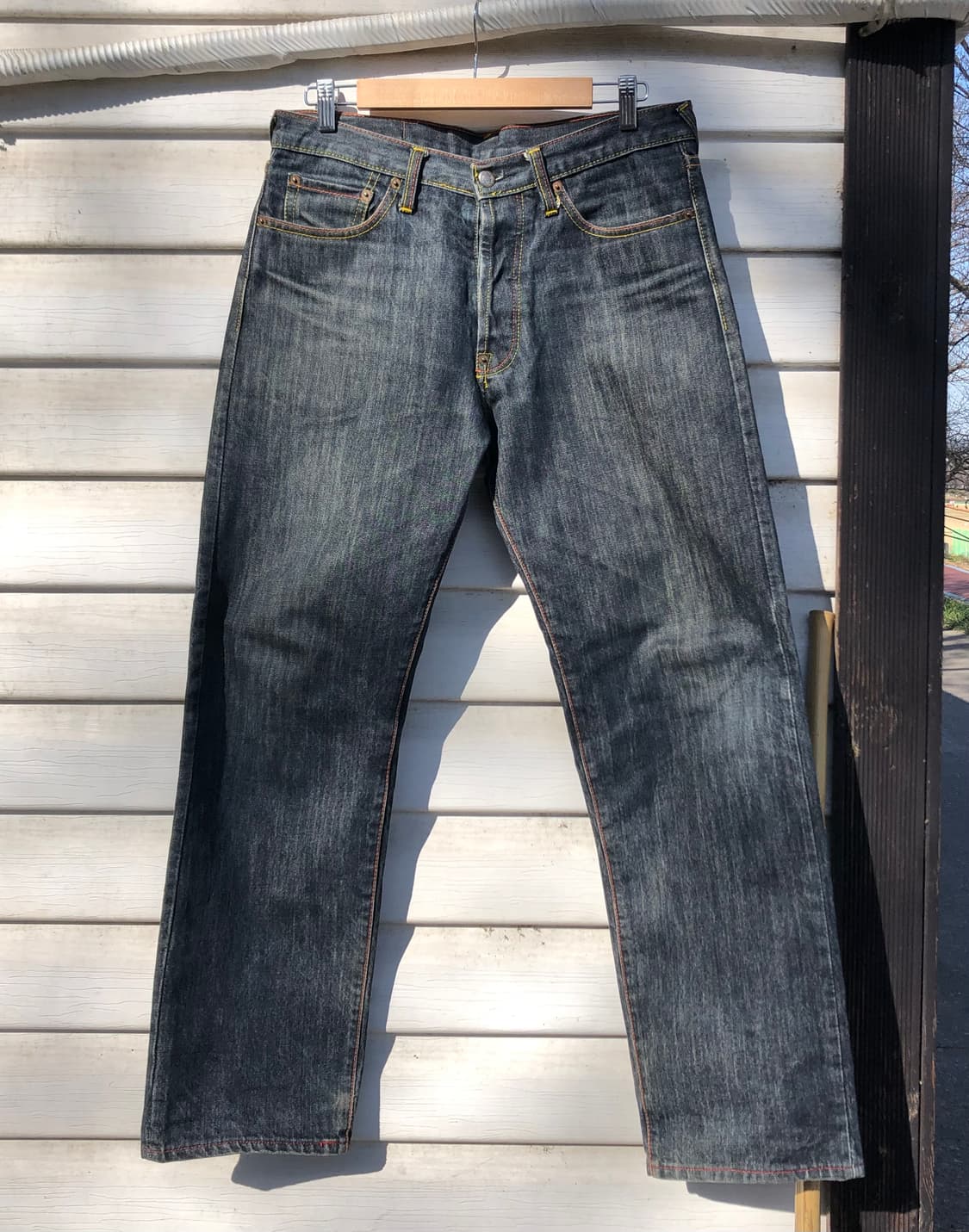 에비수(Evisu) 로고 로우데님팬츠 상품이미지2