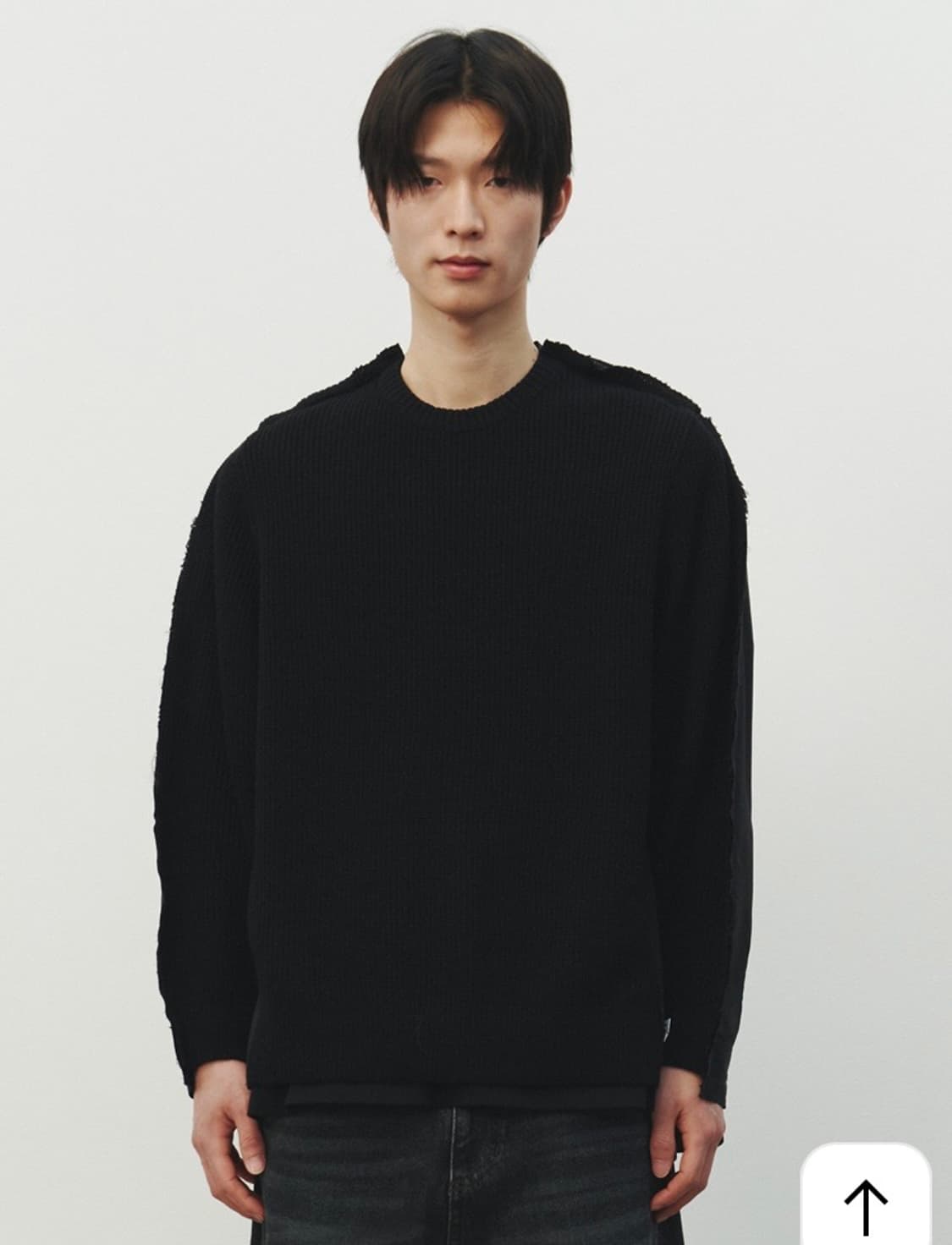 [M] 래코드 백 셔츠 니트 탑 상품이미지2