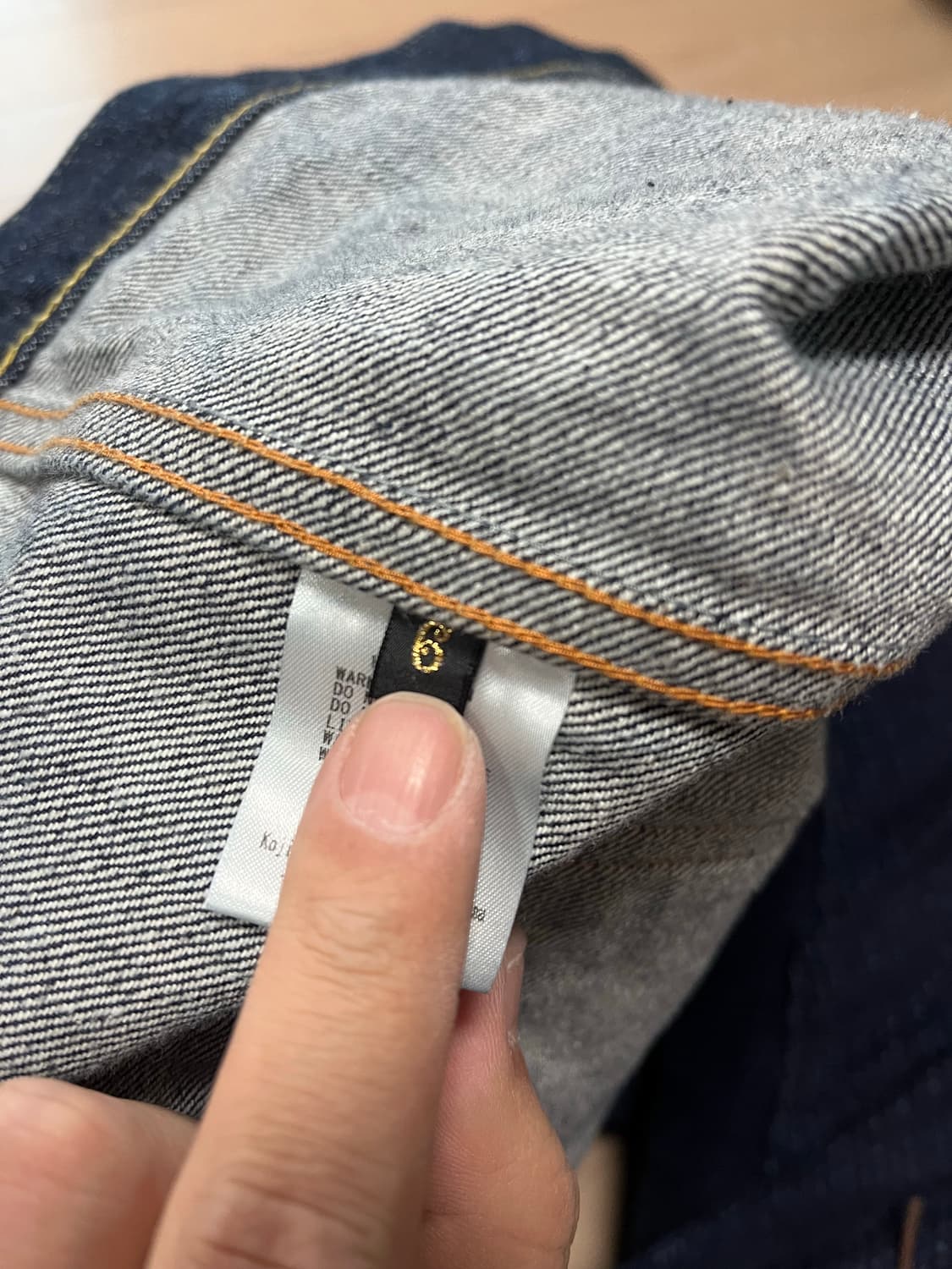 (교환) 캐피탈 1st 데님 자켓 인디고 6사이즈 <-> 5사이즈 상품이미지9