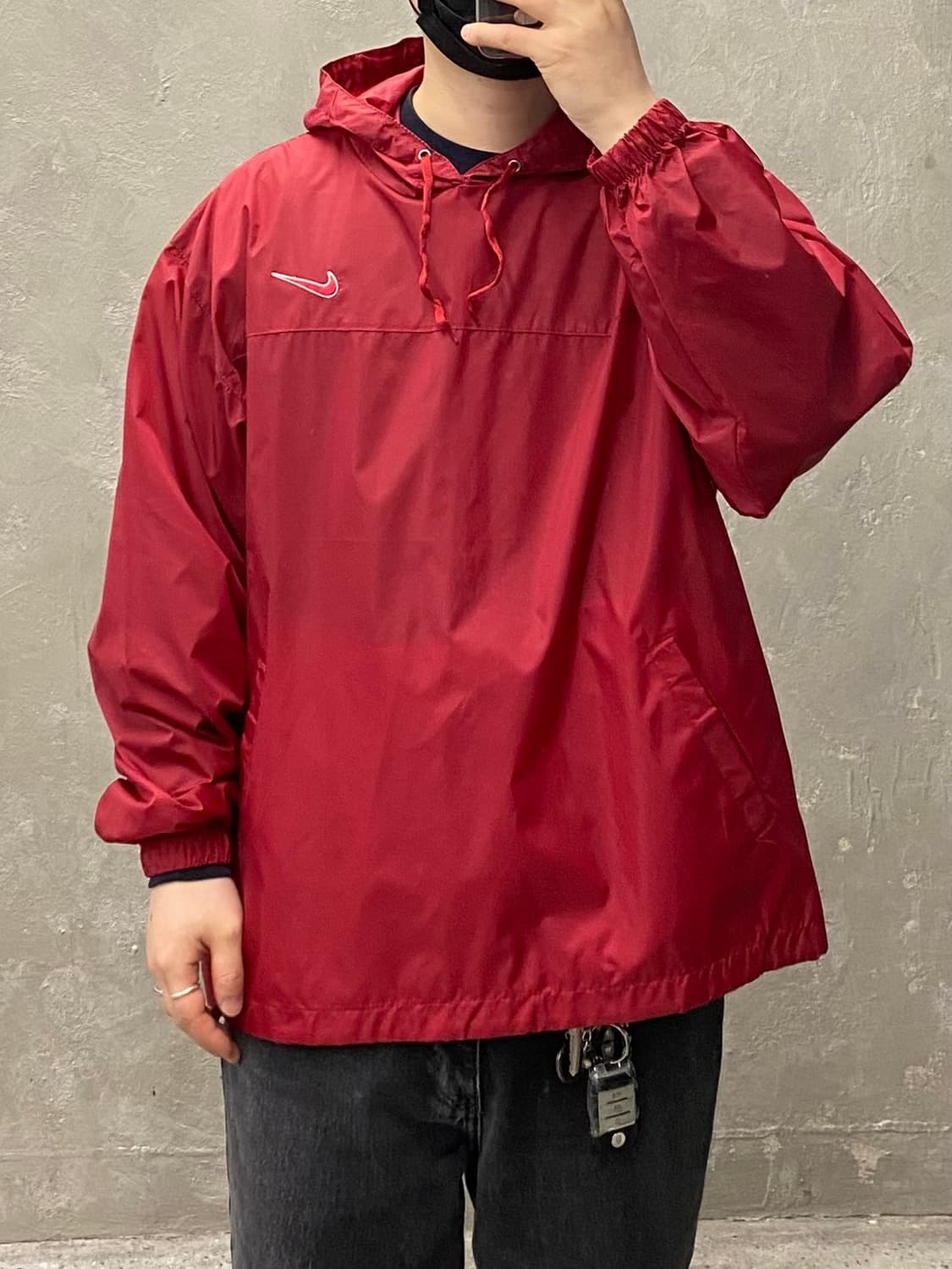 [L] 90-00s Nike 나이키 올드스쿨 나일론 풀오버 후디 상품이미지8