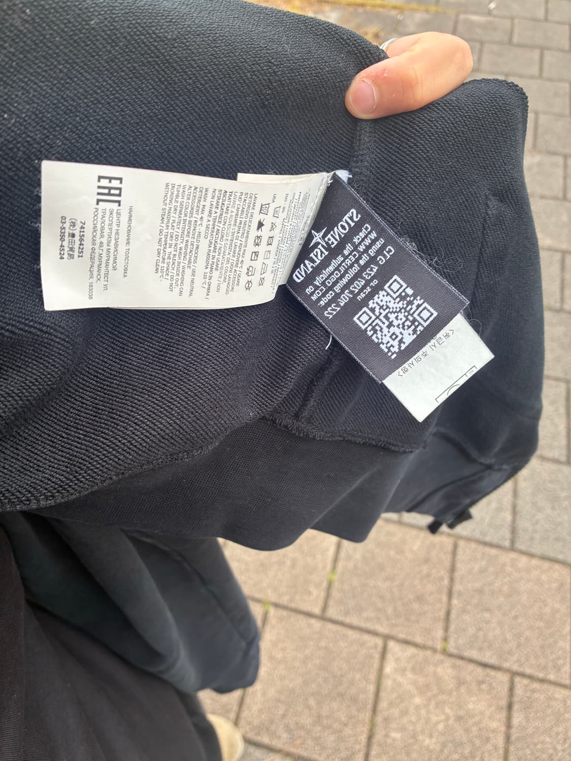 스톤아일랜드 후드집업 블랙 XXL 상품이미지2