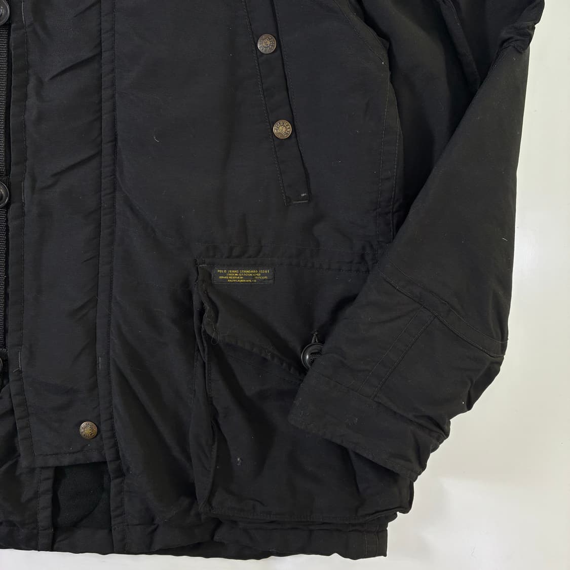Polo jeans 폴로 진스 블랙 울르죠 N3B 다운 파카 자켓 상품이미지4
