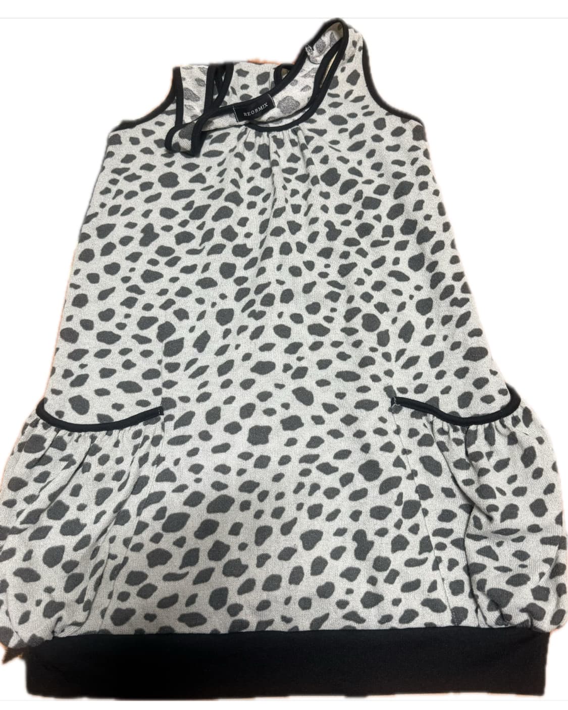 빈티지 호피 나시 오프숄더 상의 상품이미지3