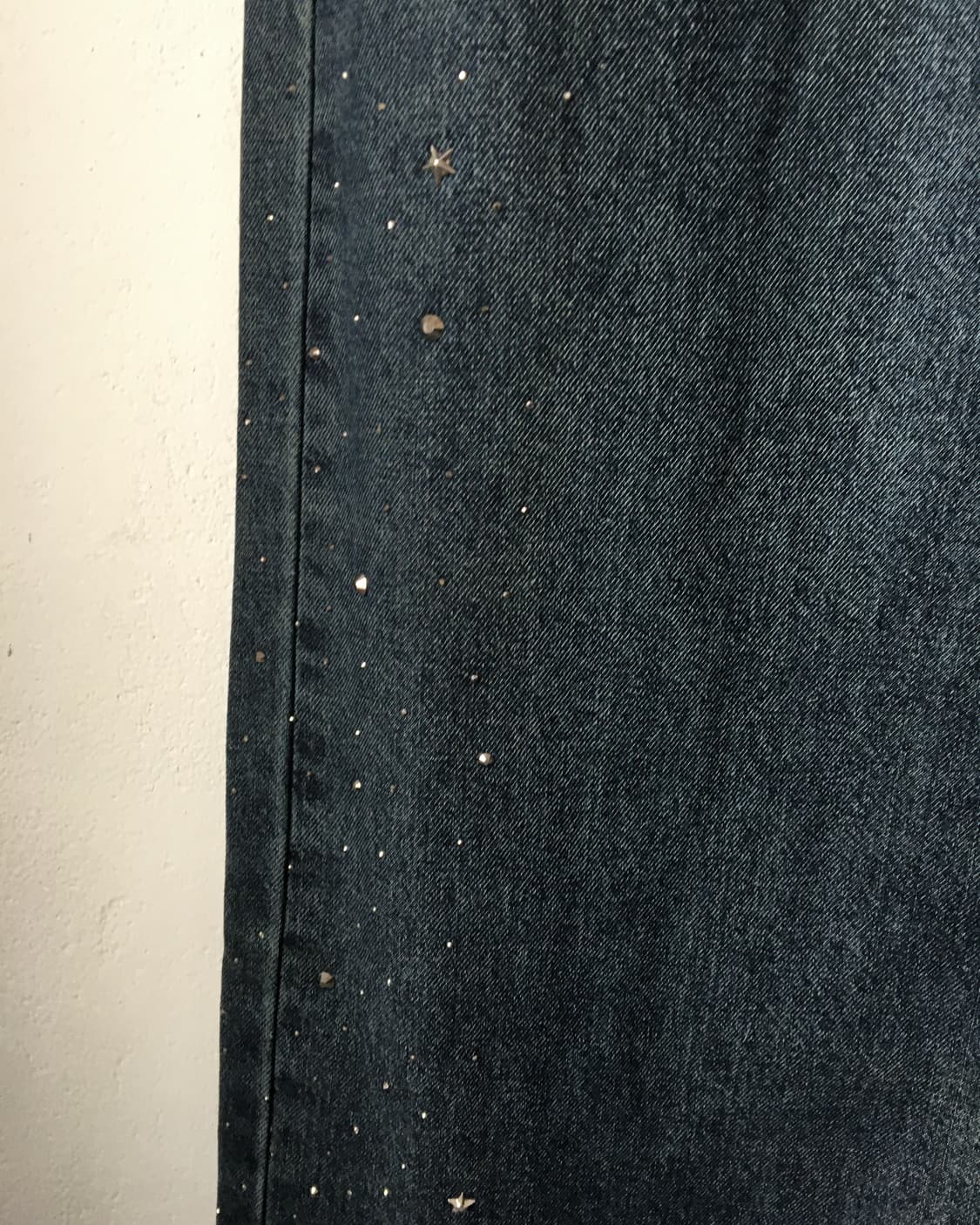 Cubic point wide denim pants 상품이미지3