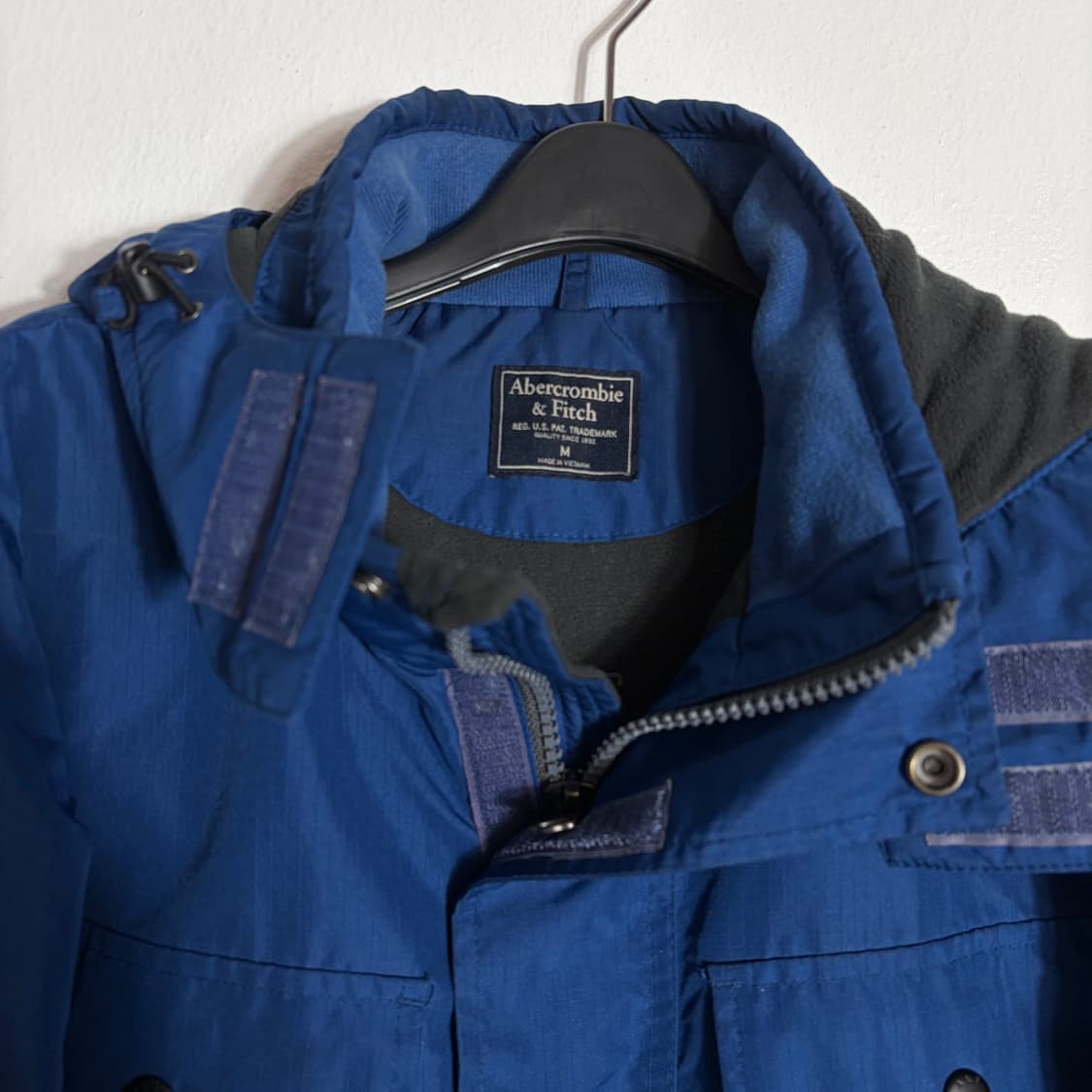 A&F 아베크롬비 네이비 후드 패딩(M) 상품이미지5