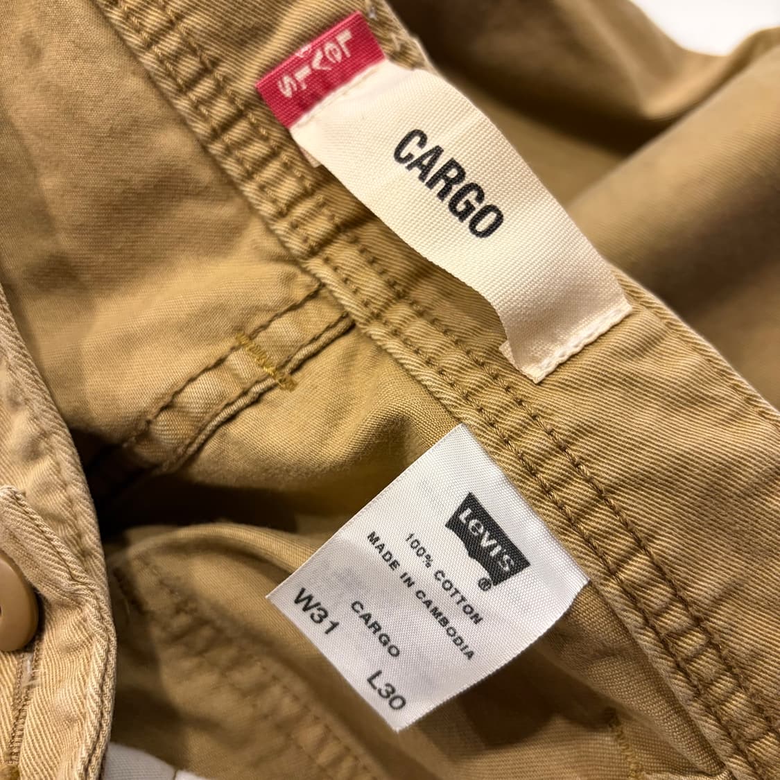 [31x30] 리바이스 워크 카고 팬츠 바지 베이지 C392 상품이미지7