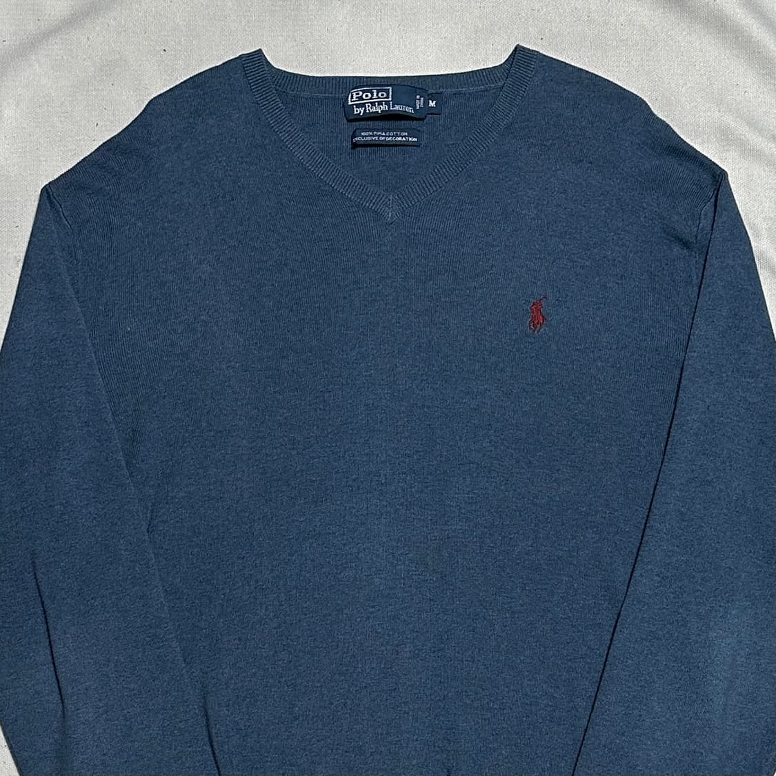 M 폴로랄프로렌 다크블루 브이넥 니트 상품이미지1