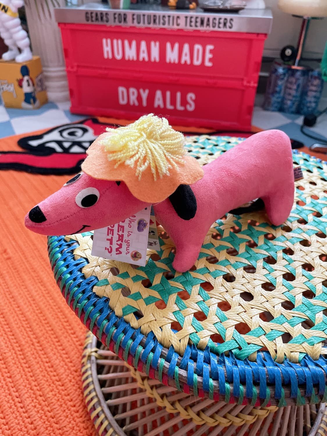 2004 빈티지 드림 펫 핑크 닥스훈트 인형 상품이미지1