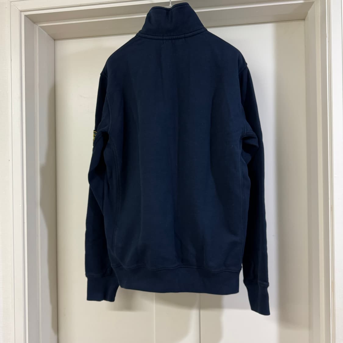 스톤아일랜드 버튼 반집업 맨투맨 L사이즈 네이비 상품이미지7