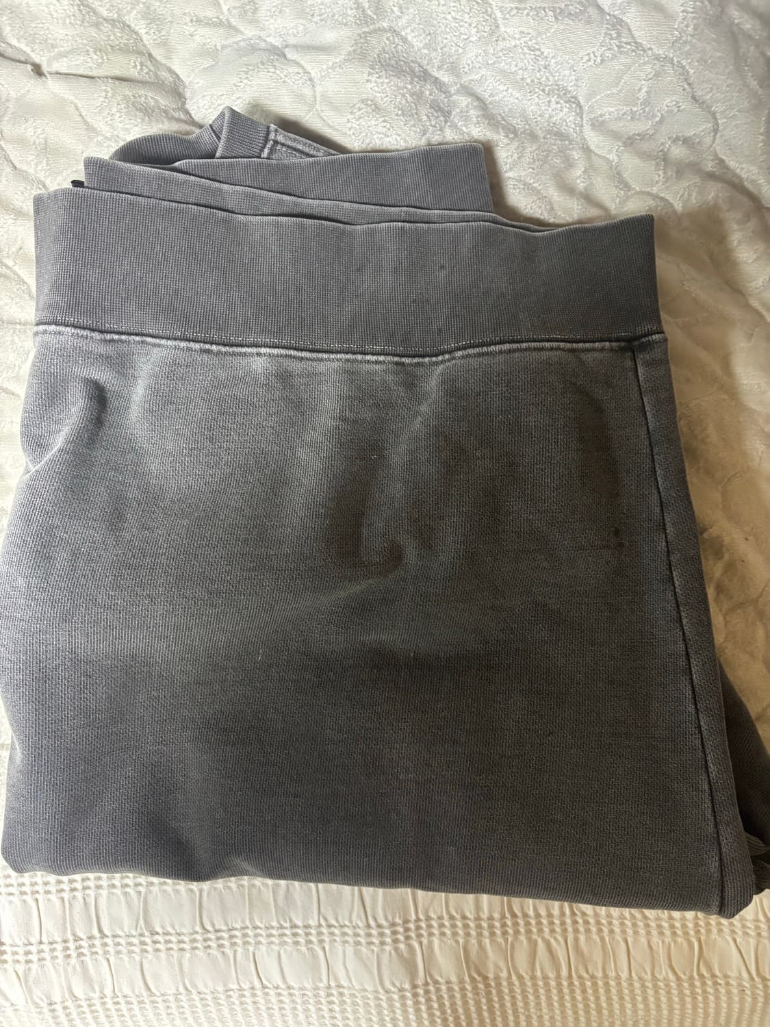 980G 피그먼트 맨투맨-차콜- 상품이미지3