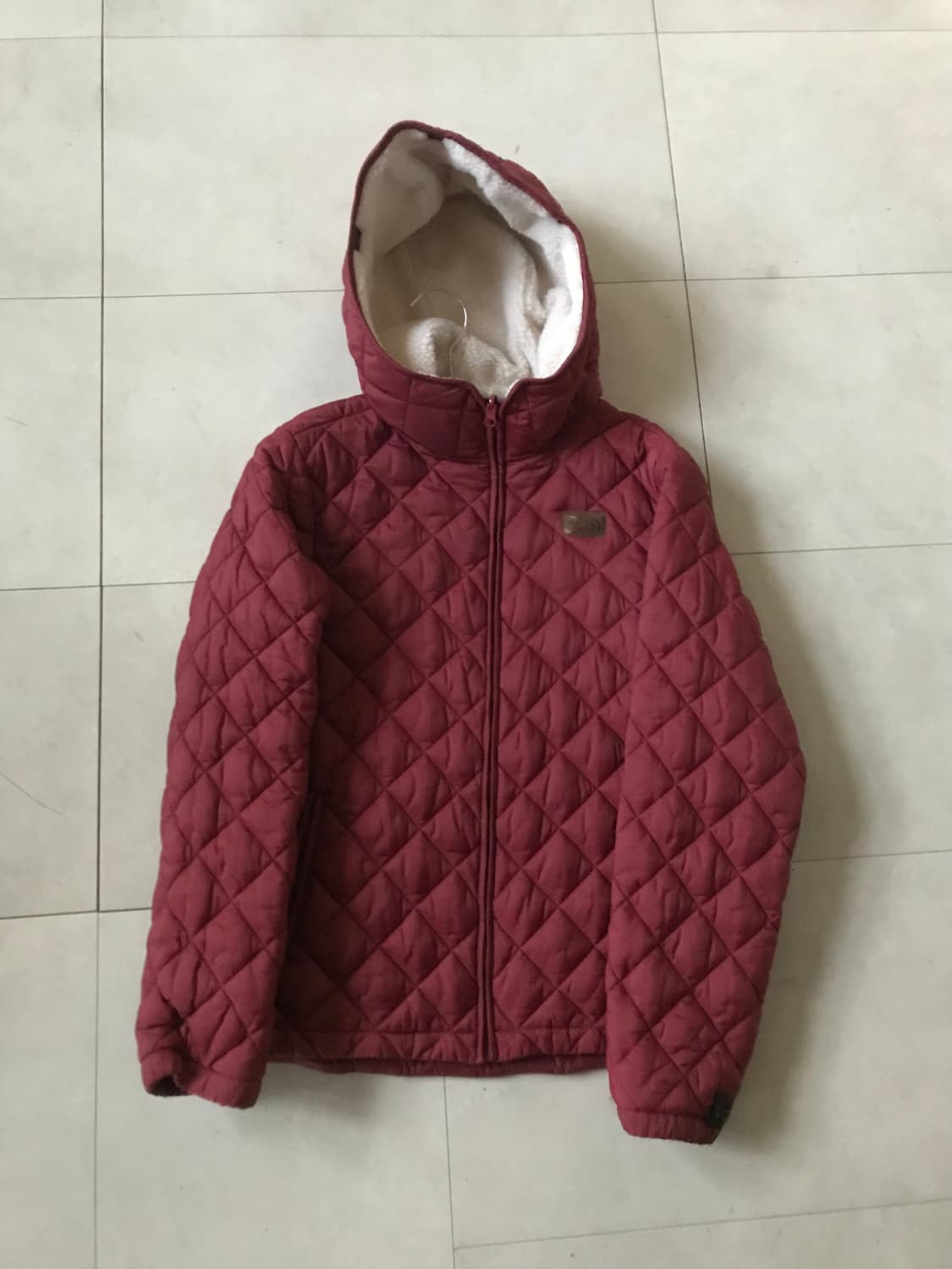 노페 레드 후드패딩 상품이미지8