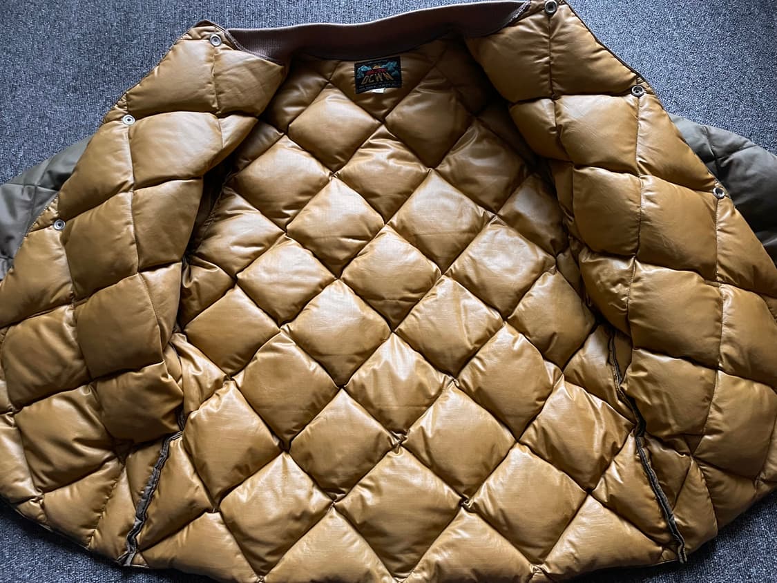 60s 빈티지 에디바우어 다운 자켓 올리브 M (카라코람스카이라이너) 상품이미지5