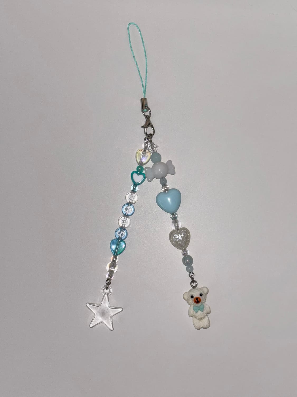 [@이벤트@] 소다베어 핸드메이드 비즈 키링 별 하늘색 블루 y2k 상품이미지2