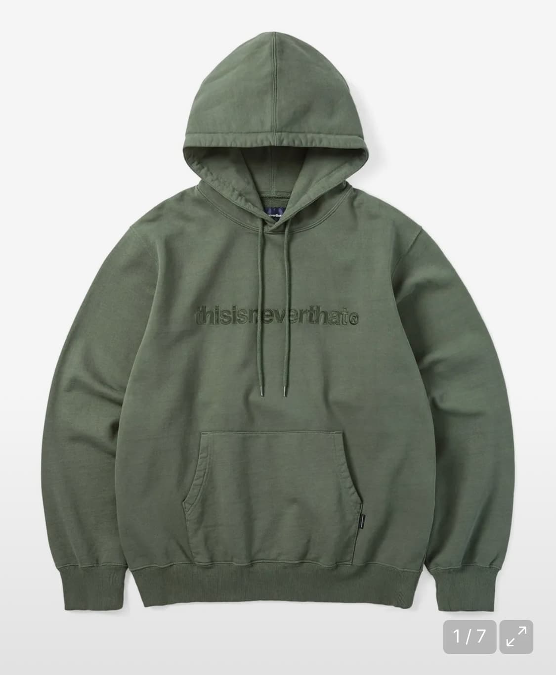 디네댓 T-logo Hoodie forest 상품이미지1