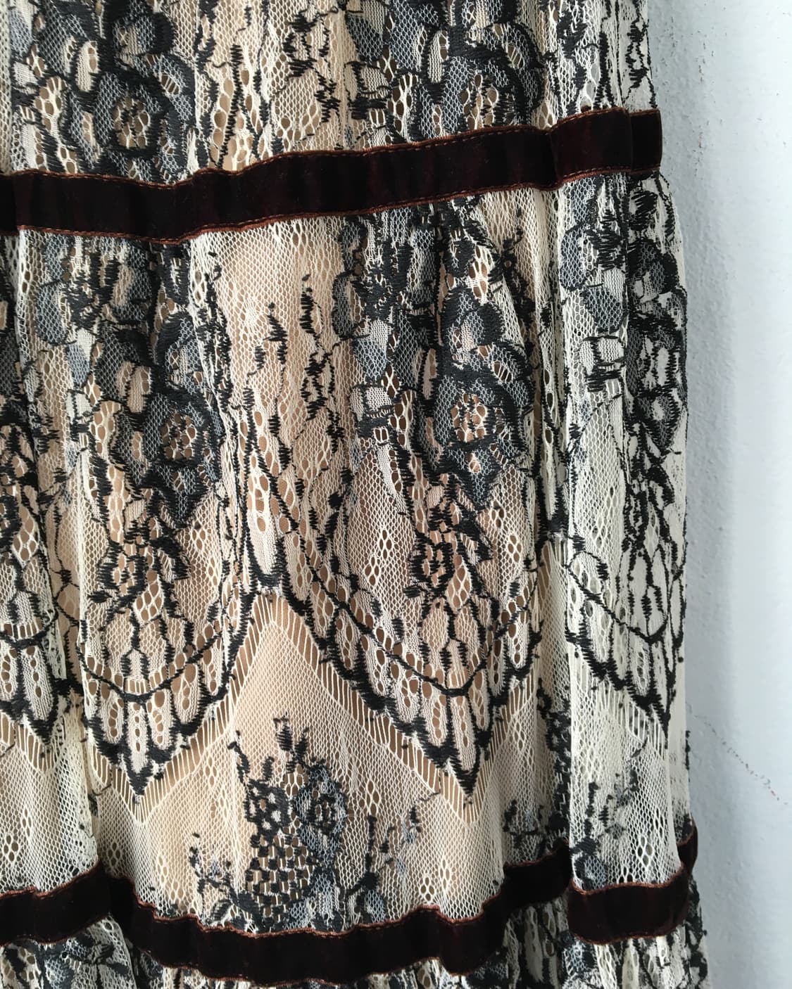 Ornament pattern lace skirt 상품이미지3