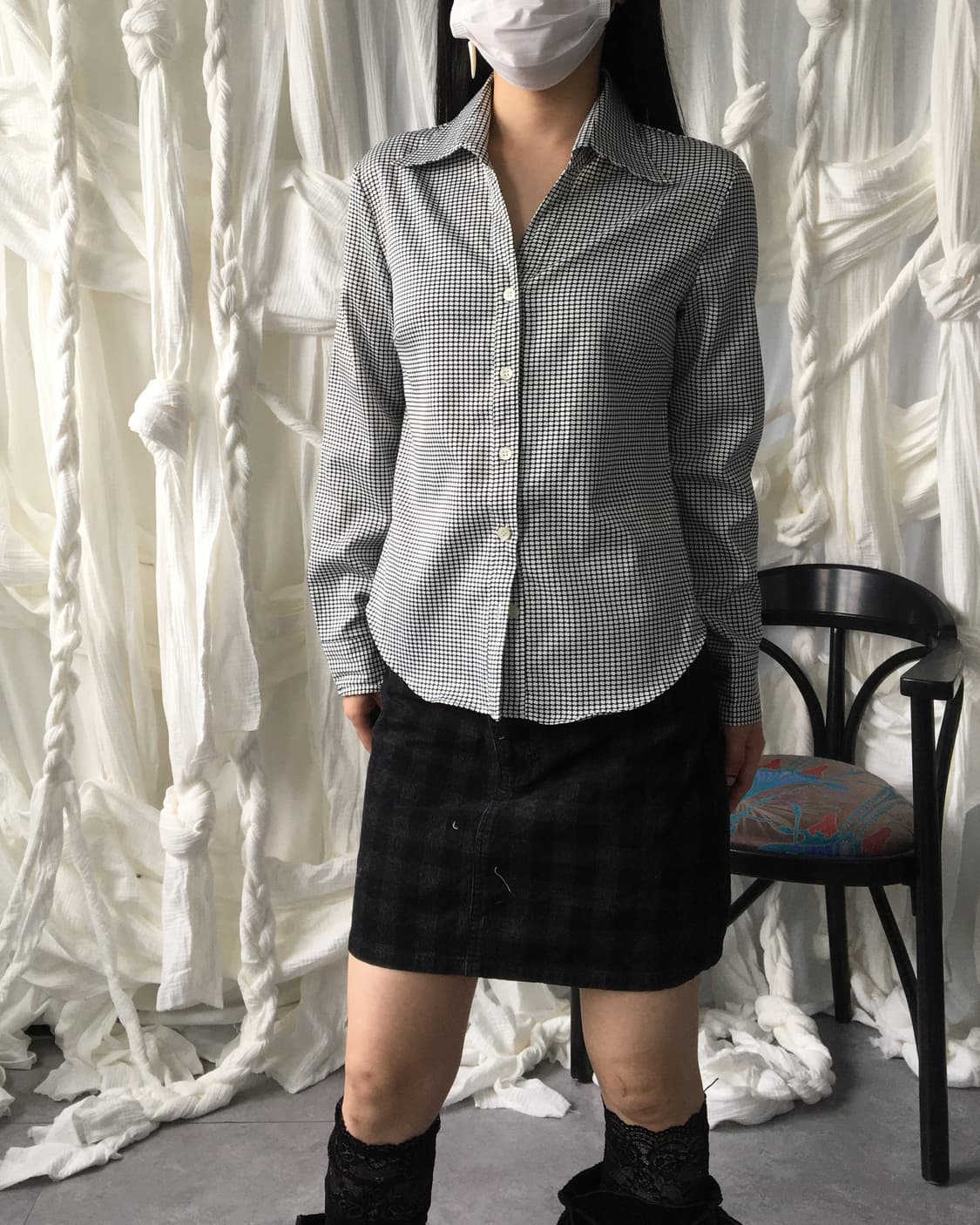 Check pattern shirt 상품이미지5