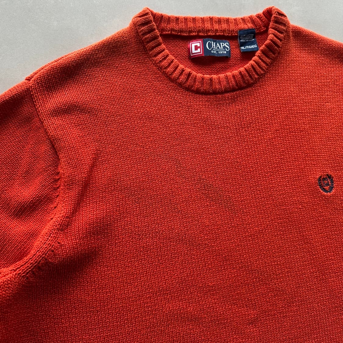 [XL]폴로 랄프로렌 챕스 오렌지 코튼 니트 상품이미지7