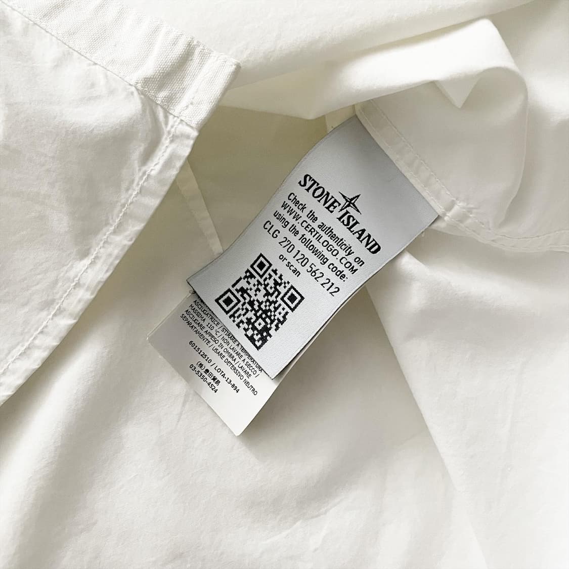 스톤아일랜드 화이트 셔츠 상품이미지6