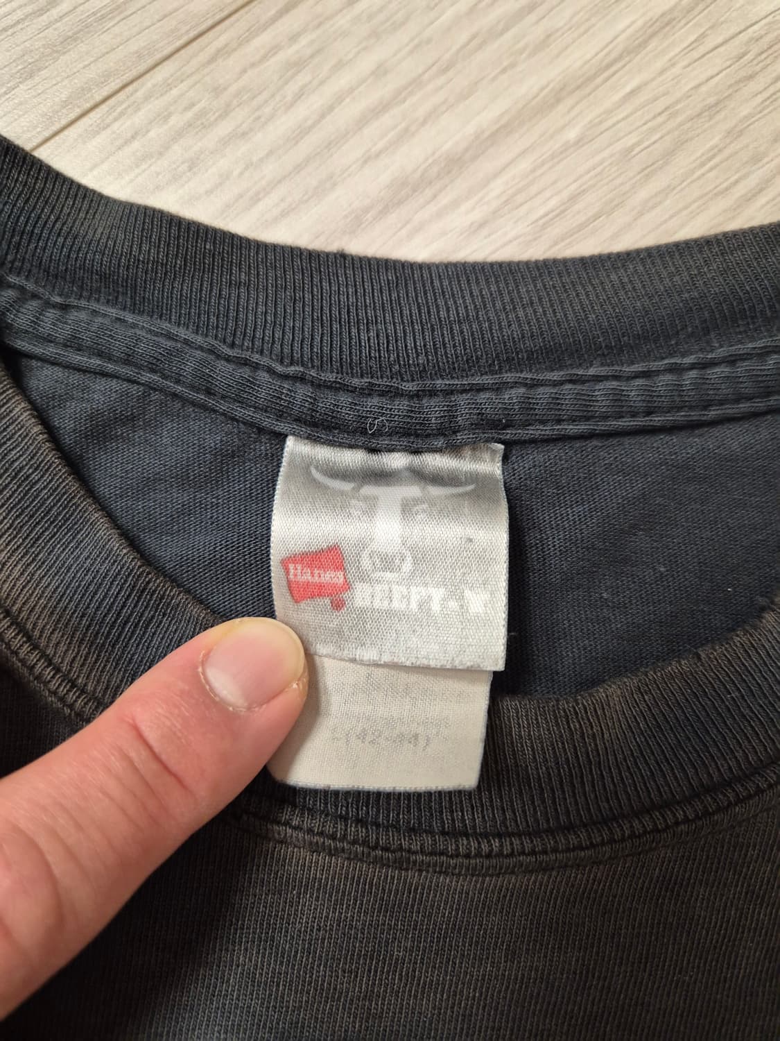 90s DARE 티셔츠 블랙 ver.헤인즈비프 (L) 상품이미지7