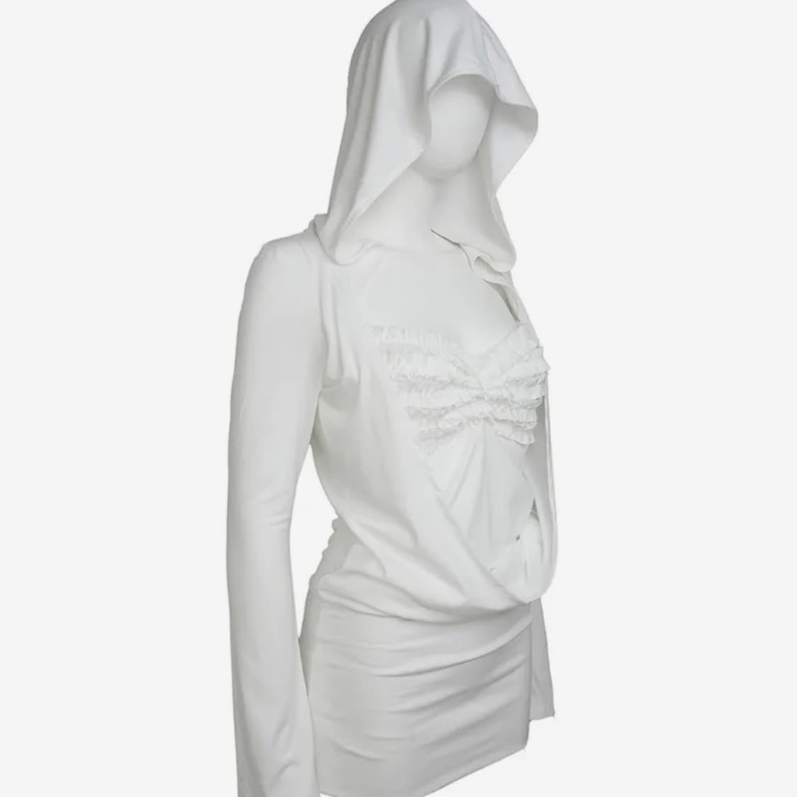 elfelfelf archives DRAPED HOODIE DRESS 상품이미지1