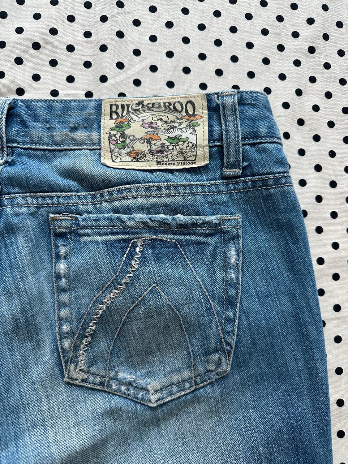 버커루 부츠컷 데님팬츠 y2k 펑크 상품이미지6