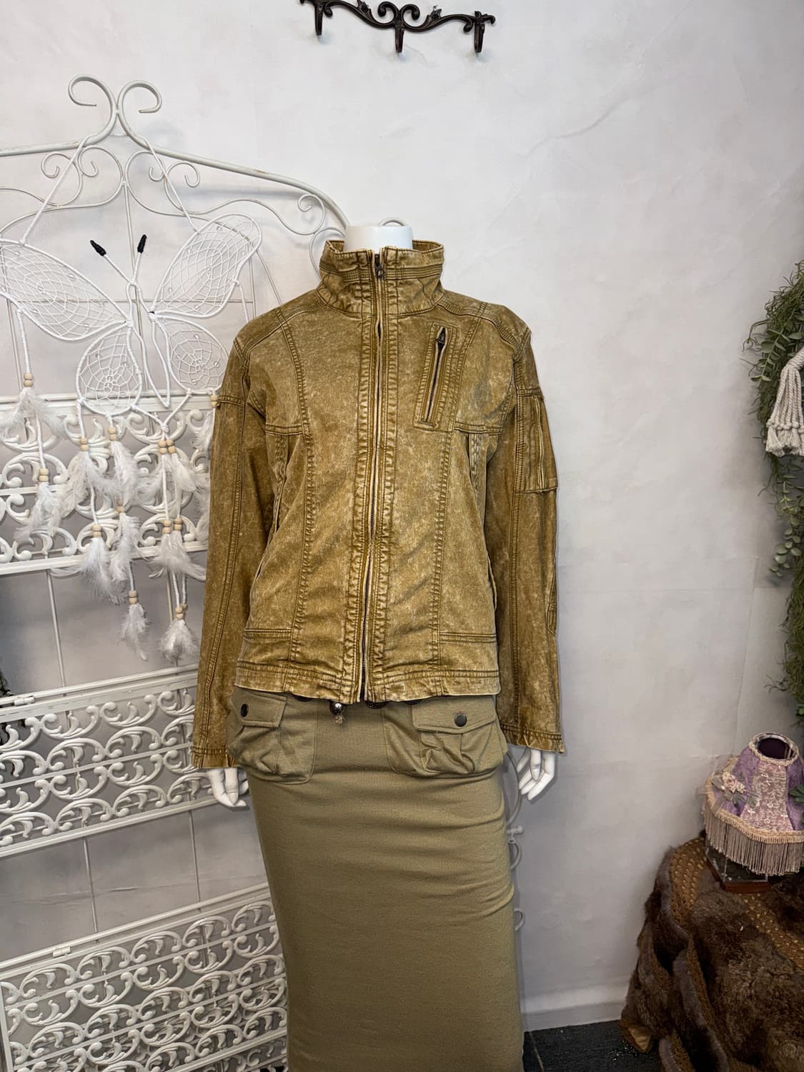 Next workerz X Field core beige biker jk 상품이미지5