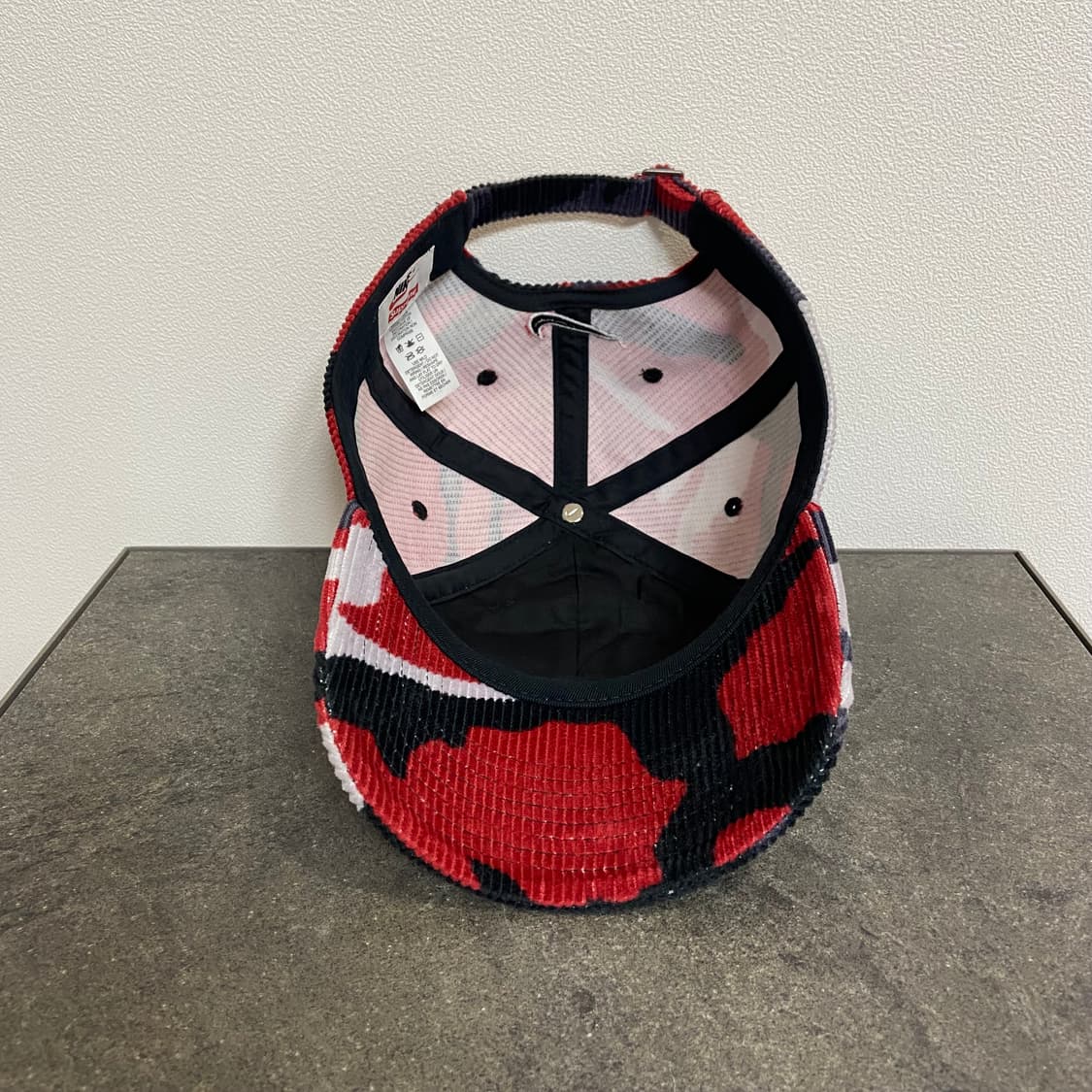 (OS) 슈프림 나이키 6패널 볼캡 모자 아크 로고 카모 레드 상품이미지5