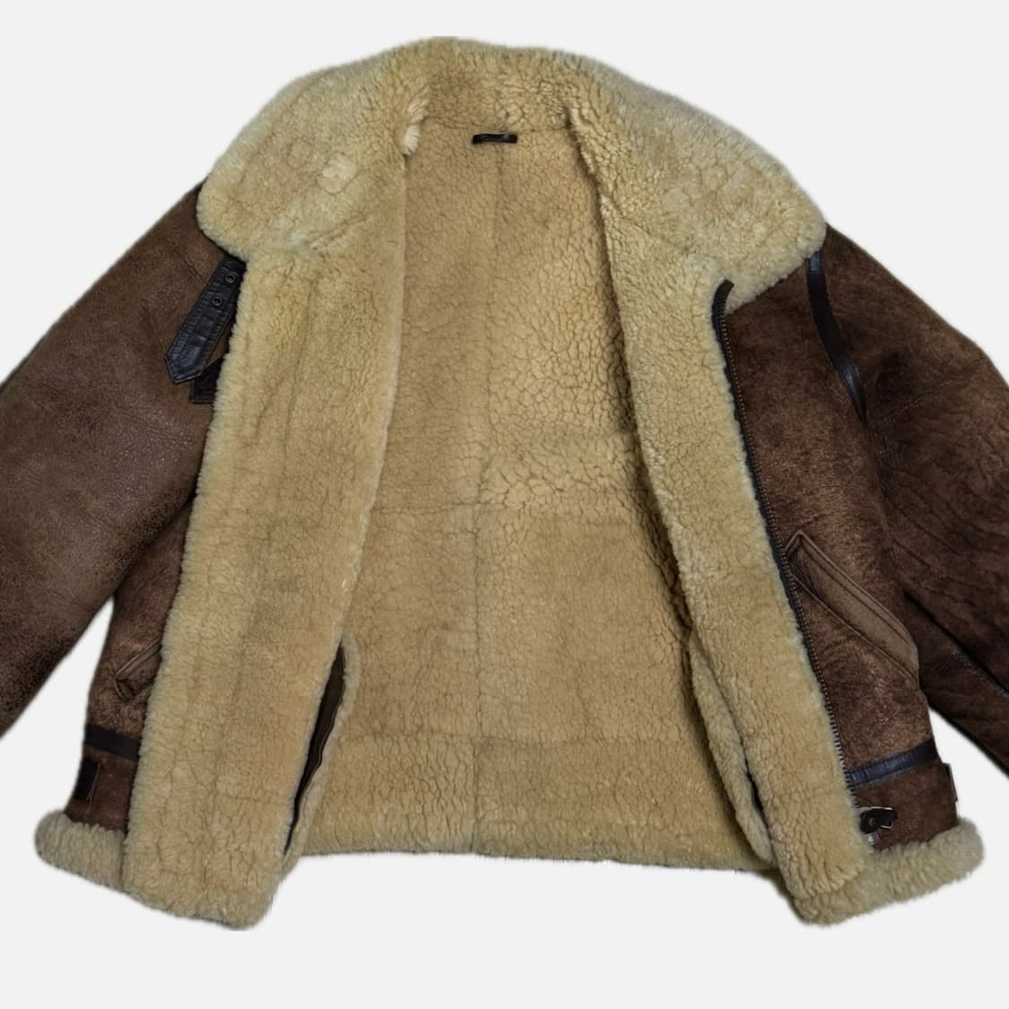 90s B-3 Mouton Jacket 무스탕 자켓 상품이미지3