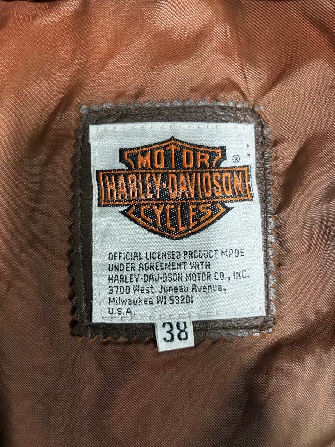 할리데이비슨 가죽자켓 / 퍼 내피 탈부착 상품이미지5