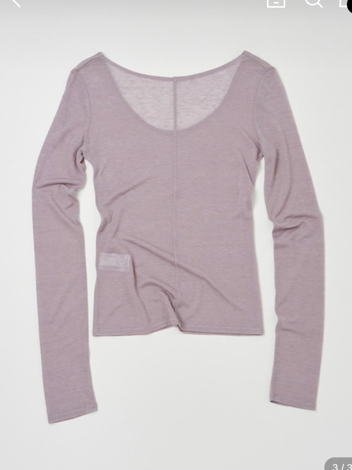 낫띵에브리띵 리버시블 롱슬리브 페일퍼플 상품이미지3