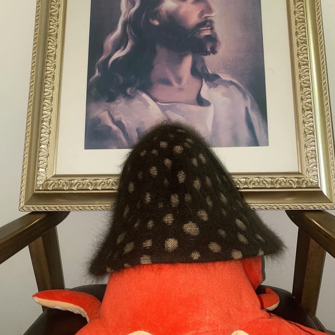 빈티지 앙고라 모헤어 버킷햇 모자 상품이미지4