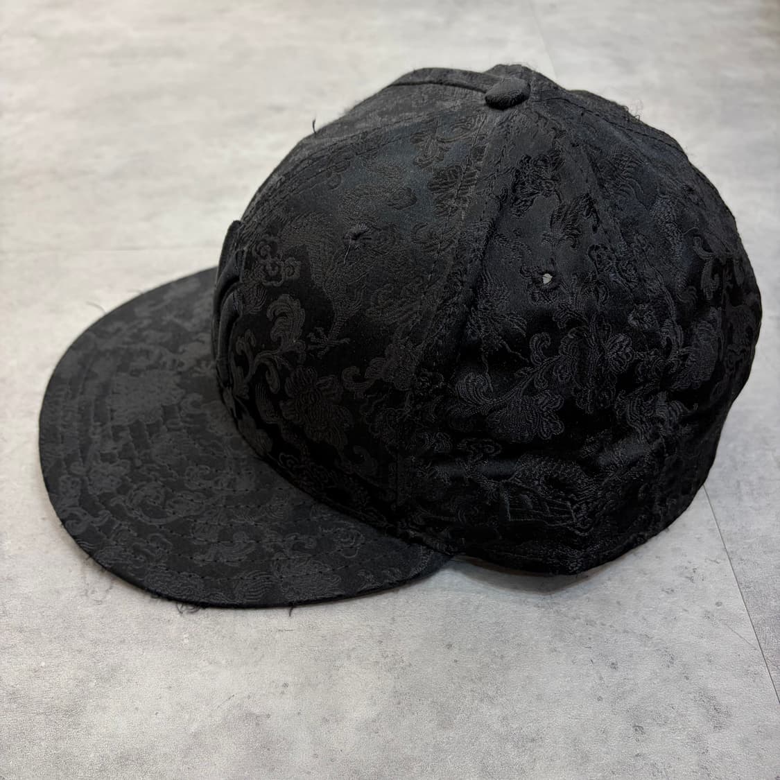 7 뉴에라 뉴욕 양키스 59FIFTY 빈티지 자수 피티드 캡 모자 블랙 상품이미지4