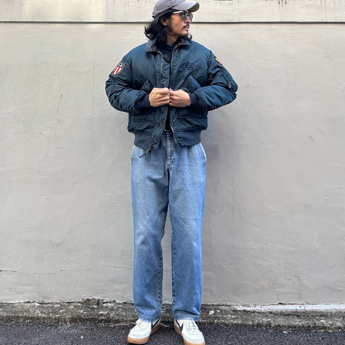 90년대 일본 리 투턱 데님 팬츠 상품이미지2