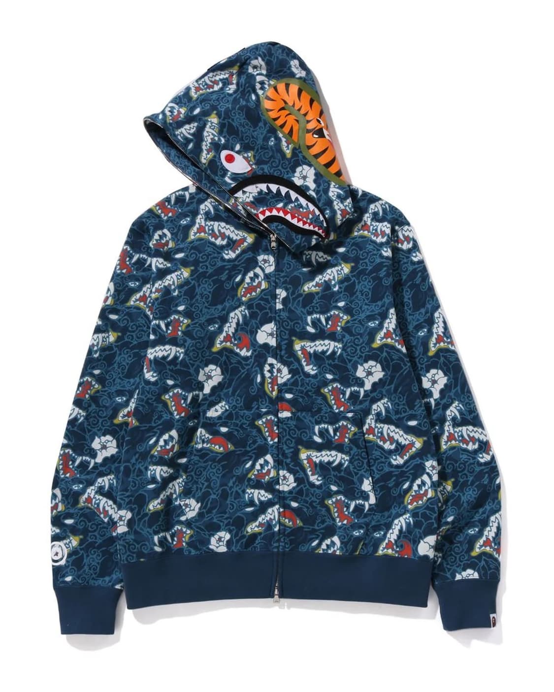 BAPE Japanese Tattoo Camo Shark Hoodie 상품이미지2