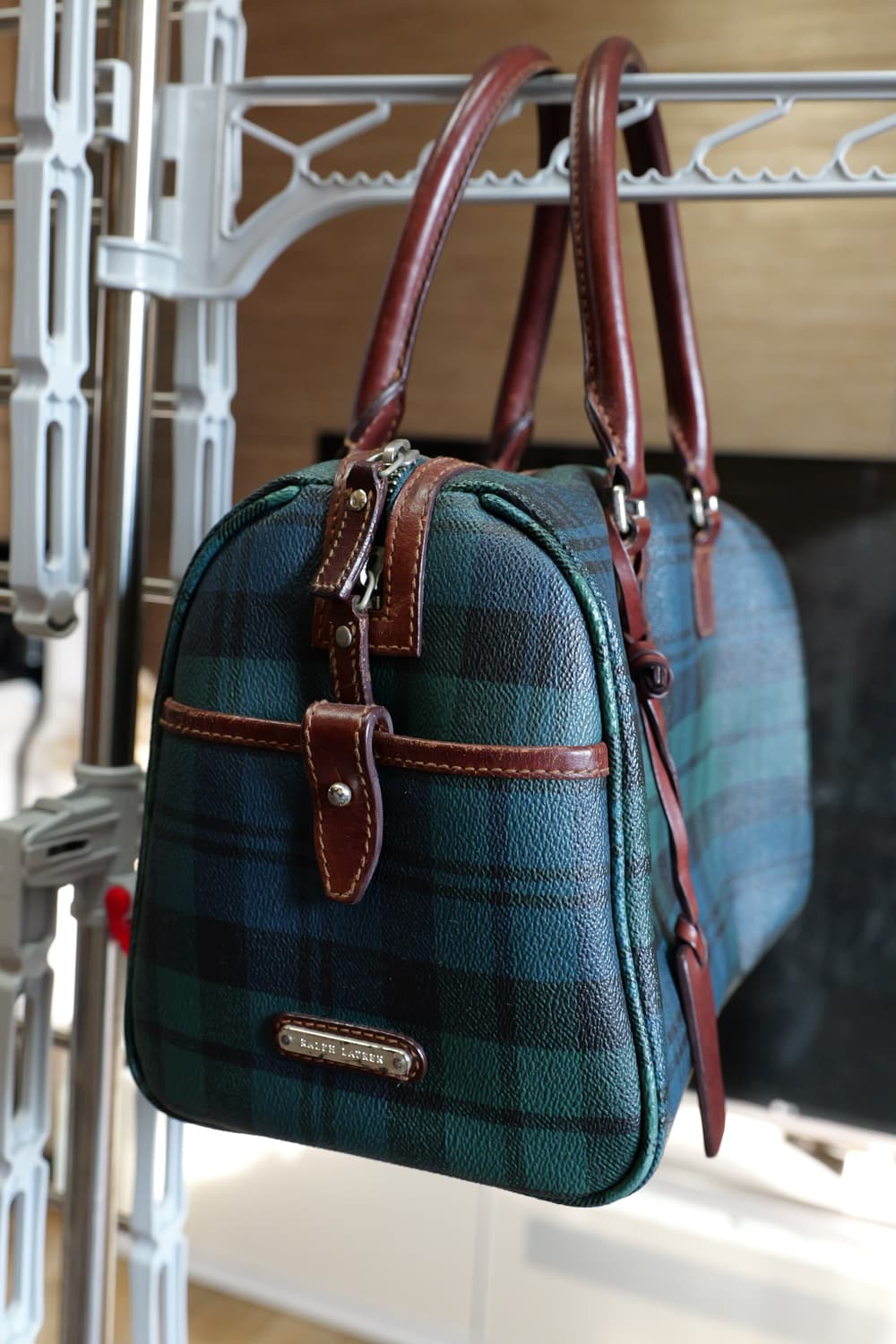 폴로 랄프로렌 타탄 체크 미니 보스턴백 상품이미지2