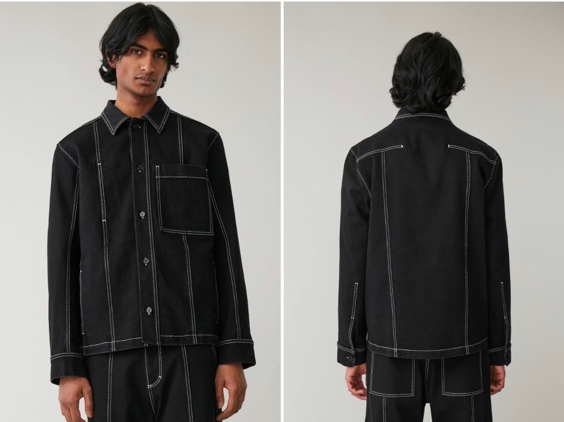 COS 코스 탑스티칭 데님 자켓(L) 상품이미지2