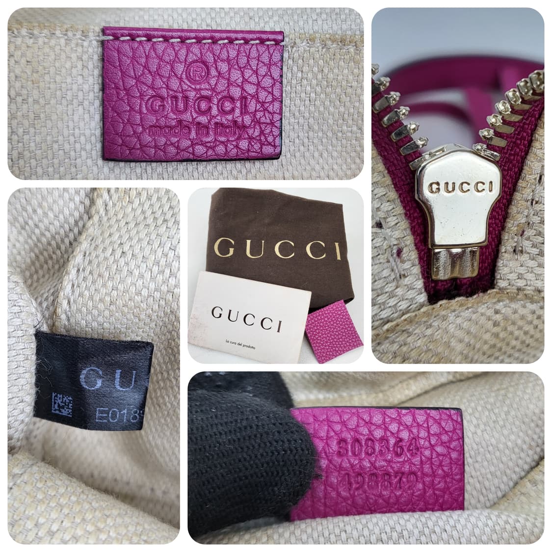 정품 구찌 소호 디스코백 마젠타 스몰 상품이미지9