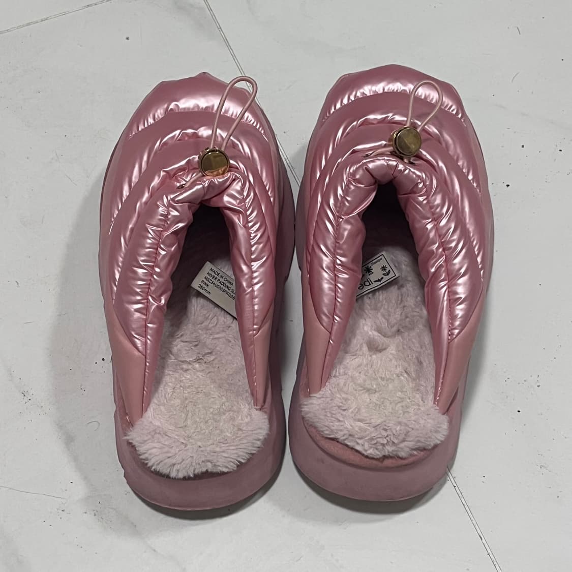 마르디 메크르디 핑크 뮬 패딩 슬리퍼  상품이미지4