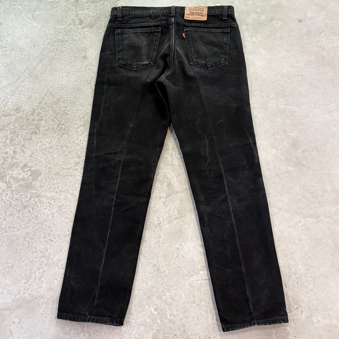 [36/32] 90s USA🇺🇸 리바이스 505 오렌지 탭 블랙 흑청 상품이미지6