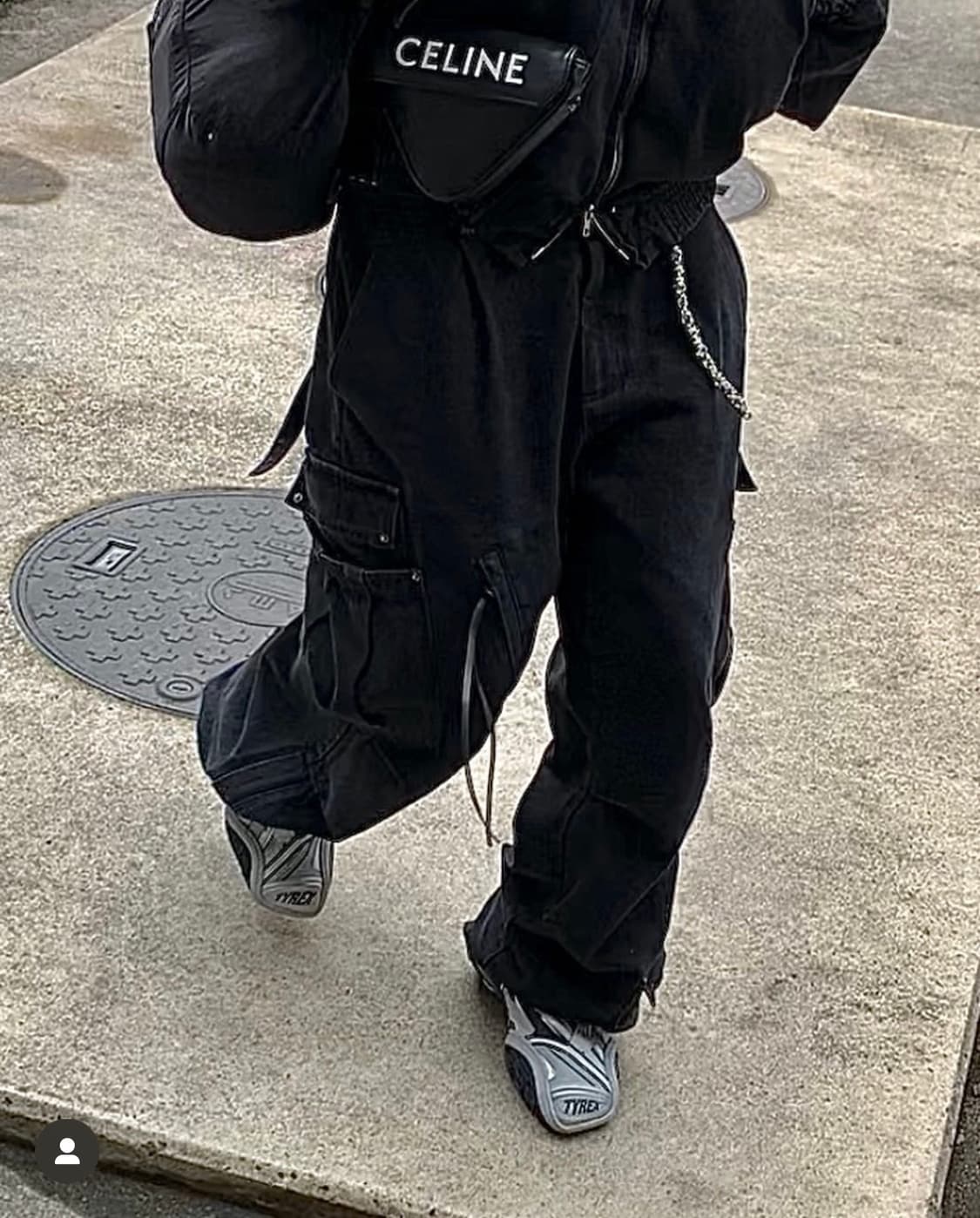 일레딧 워시드 데님 와이드 카고 팬츠 상품이미지2