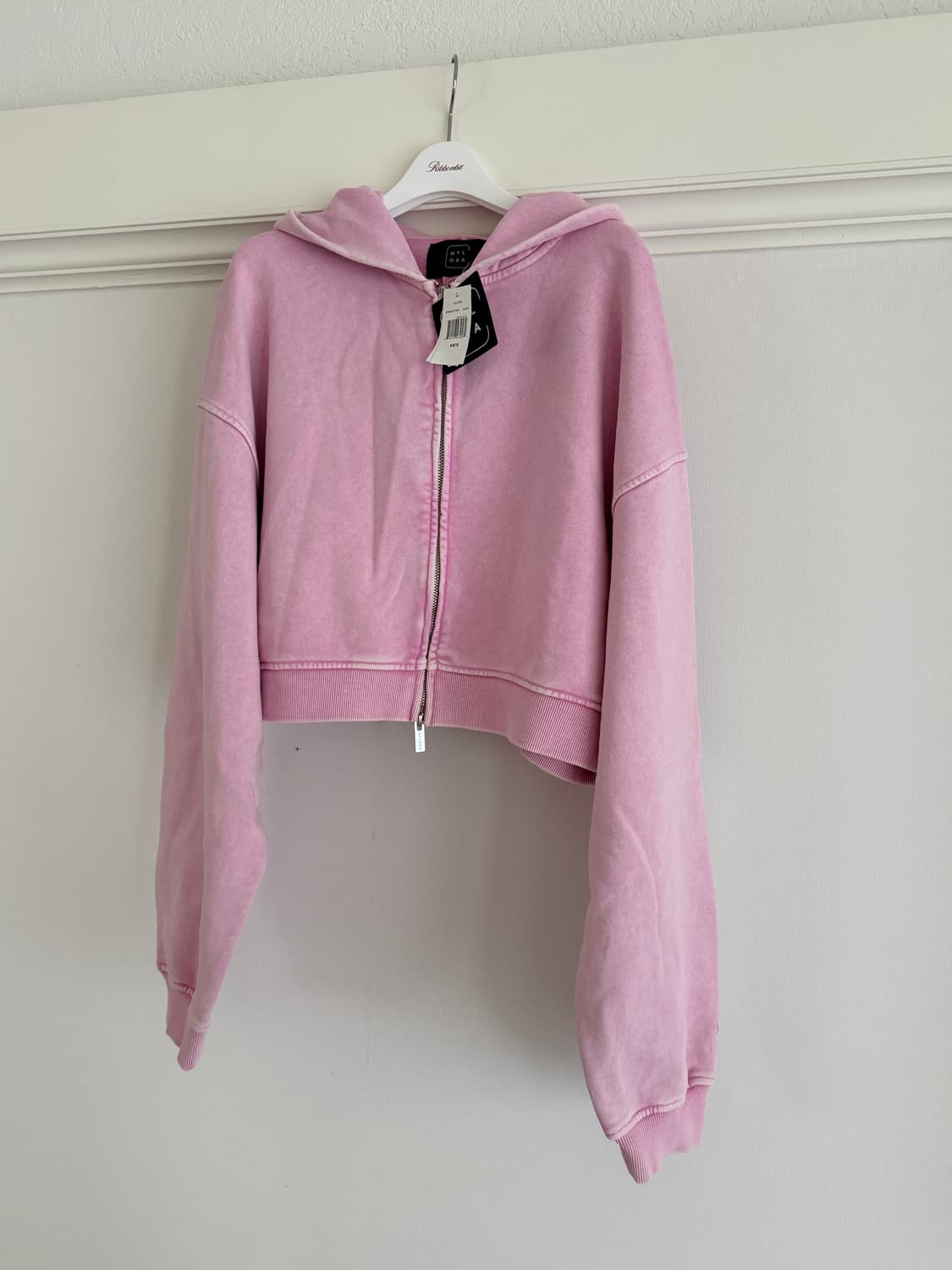 새상품) 나일로라 NYLORA 브룩스 자켓 워시드 핑크 XS/S 상품이미지1