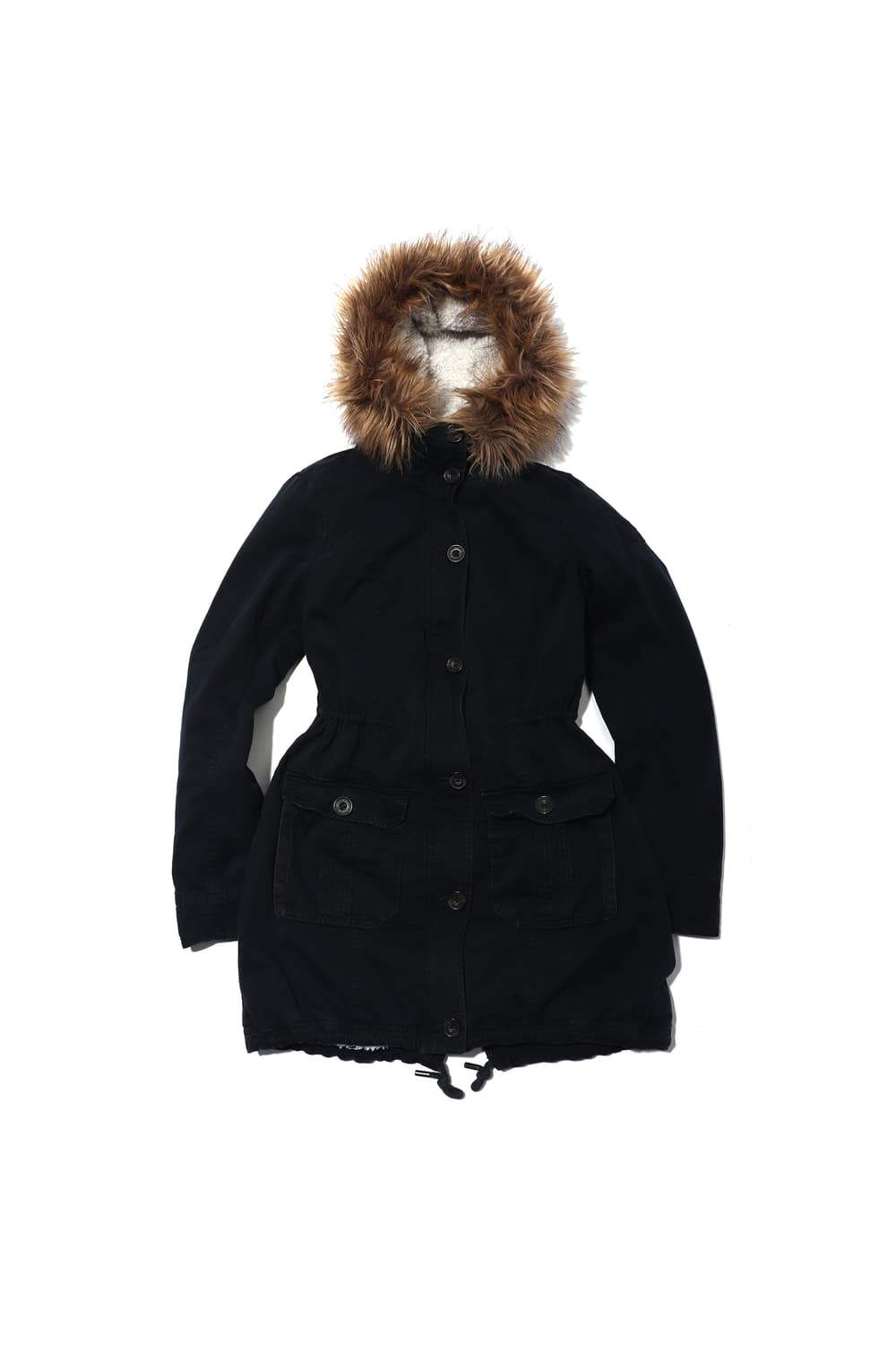 ABERCROMBIE 다크네이비 양털 야상 점퍼 women S 상품이미지1