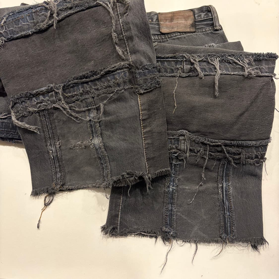 [33x36] 리바이스 501 데님 패치워크 리메이크 청바지 C229 상품이미지8