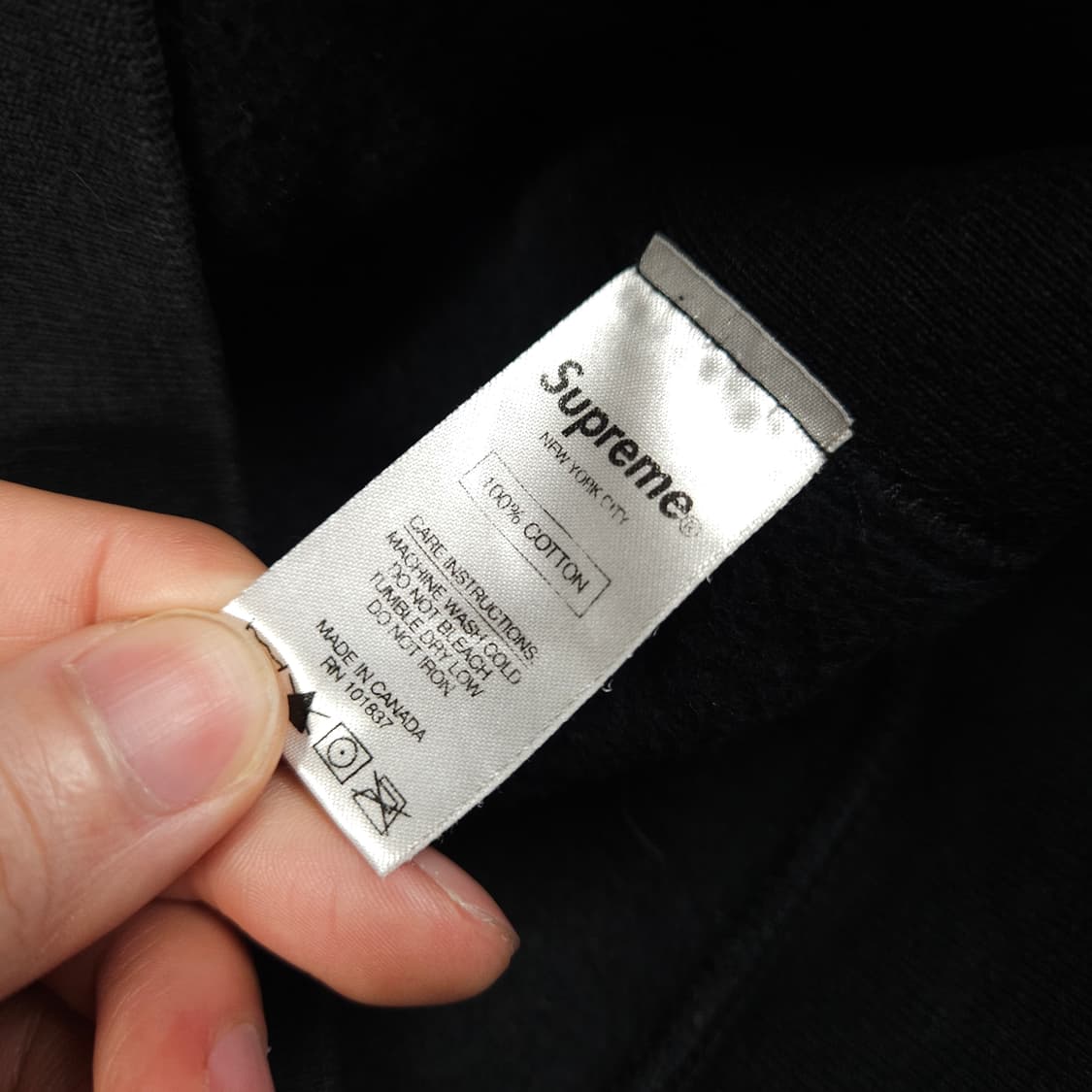 슈프림 마돈나 버닝 후드티 블랙  상품이미지9