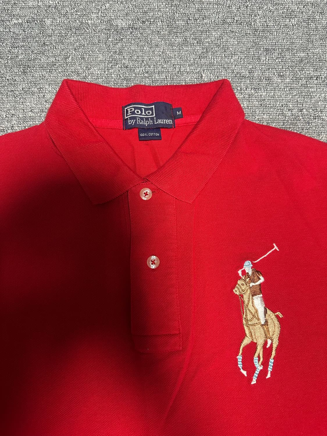 폴로 빅포니 럭비 카라티 레드 상품이미지2