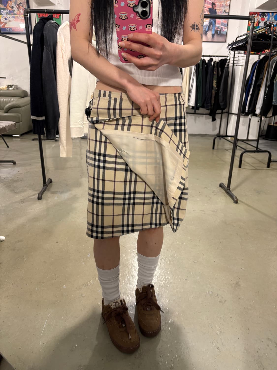 버버리 빈티지 치마 상품이미지3