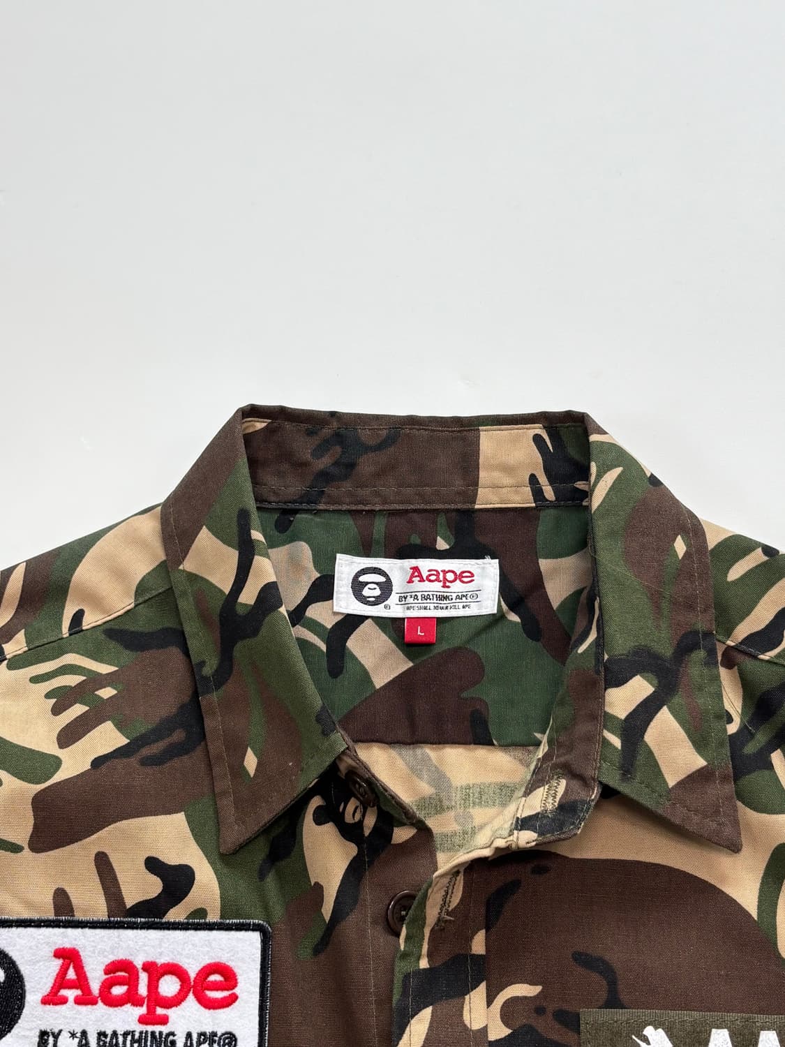 Aape 베이프 에이프 카모플라쥬 셔츠자켓 상품이미지6