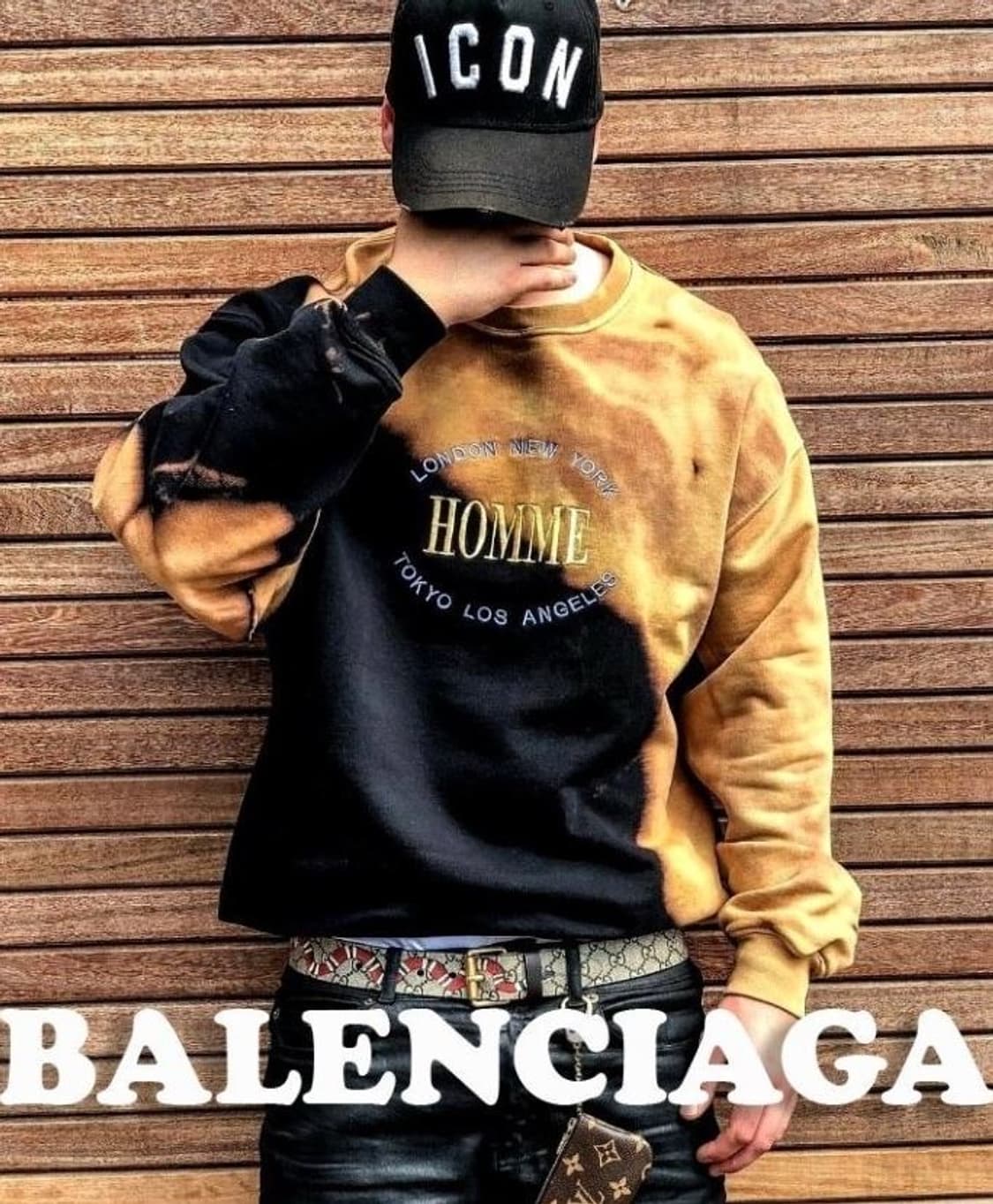 17fw 발렌시아가 블리치드 옴므 HOMME 오버핏 맨투맨 m사이즈 상품이미지8