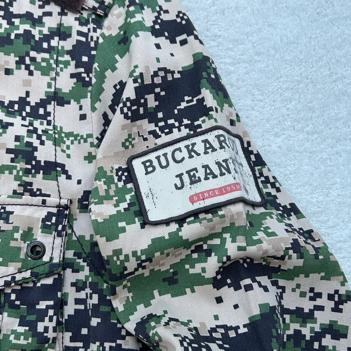 버커루 빈티지 디지털 카모 밀리터리 야상 자켓 상품이미지6